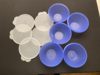 Set of 5 ~ Tupperware ~ 3 Cup Wonderlier Bowls ~ Brand New