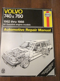 Manuel complet pour réparation de VOLVO 740 & 760 , 1982 a 1988