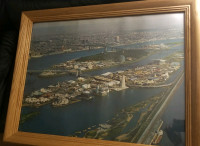 Expo 67 Picture with Oak Frame 
