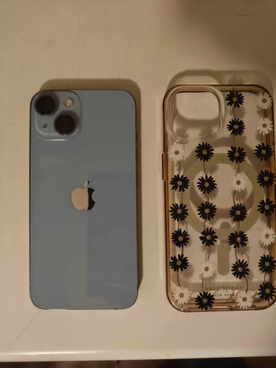 EXCELLENT CONDITION - iPhone 14 - 128gb, Blue, Phone Case, View more
