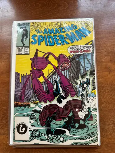 The Amazing Spider Man Comic book Bundle-# 292 -# 296 # 310-#337-# 344 & Specail wedding Issue -Smok...