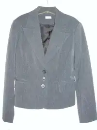 Charcoal Grey Women's Blazer - Suit Jacket