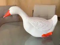 White Goose Duck for Garden, Pond Decor, Decoy Bait Plastic Mold