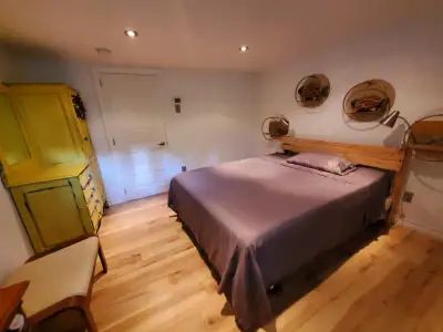 Beau sous-sol nouvellement restauré dans maison unifamiliale avec 2 chambres à louer (lit Queen Size...