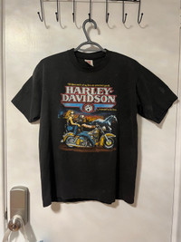 Vintage Harley Davidson Holoubek Hit Me T-Shirt Biker Horse - La