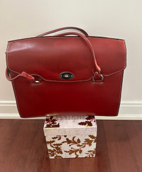 Brand new, McKleinUSA Burgundy Leather Laptop Briefcase