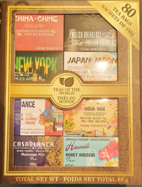 Teas of The World Gift Set - 80 tea bags from 8 Countries