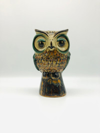Vintage Mexican Pottery Owl, Carlos Villanueva Tonala Folk Art