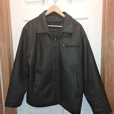 Men's Large Leather Jacket, View more