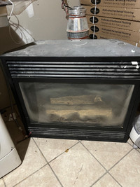 Natural gas fire place 