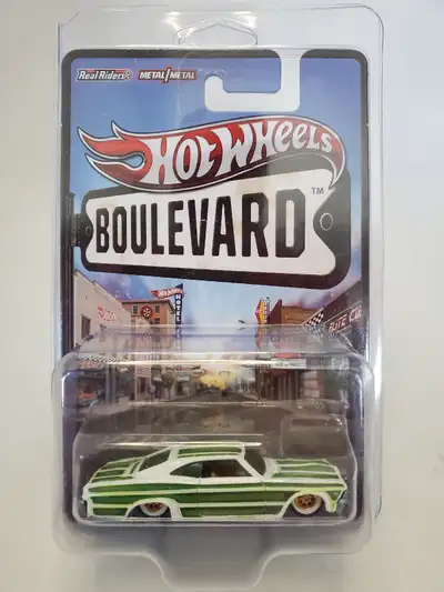 Rare BNIB 2011 Release Mattel Inc. W4589 1:64 Diecast Hot Wheels Boulevard 1965 Chevrolet Impala Low...