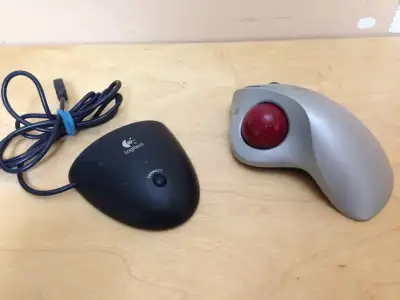 Logitech Cordless Trackman Wheel Ball Marble Mouse T-RA18 USB, View more