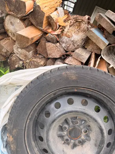 Pneu d’hiver avec rimes d’acier 205/55R16 vient également avec un set de bolts compatible avec les p...