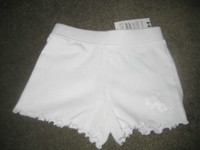 Children's Place WHITE Cotton Shorts - 24 MTHS - NWT