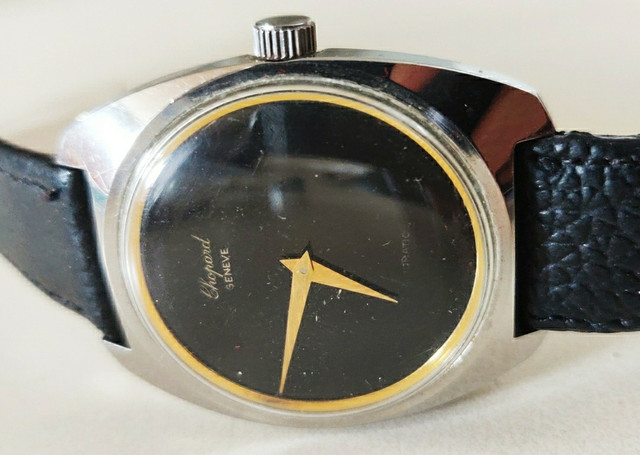 Rare Swiss Authentic Chopard Geneve Rotar Auto Mens Wristwatch