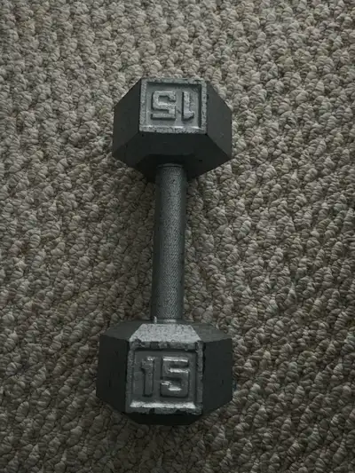 15 lb dumbbell, View more
