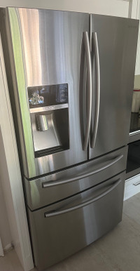 Samsung RF28HMEDBSR French Door Refrigerator, 36 inch Width