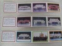1990-Kraft-Uncut Panel of 3 NHL Team Photo Cards.