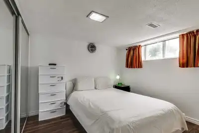 Private room in basement. All Utilities Included at Pharmacy and Ellesmere. Working professionals, S...