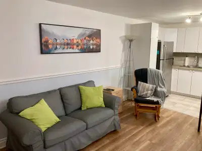 Quartier résidentiel 3 1/2 meublé disponible immédiatement