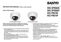 Original Sanyo VCC-P9574S Pan-Focus PTZ Dome Cameras - 2 pcs