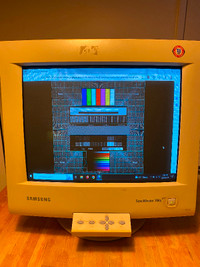 Retro Samsung CRT monitor