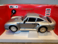 1:18 Diecast Tonka Polistil Porsche 959 Supercar Silver
