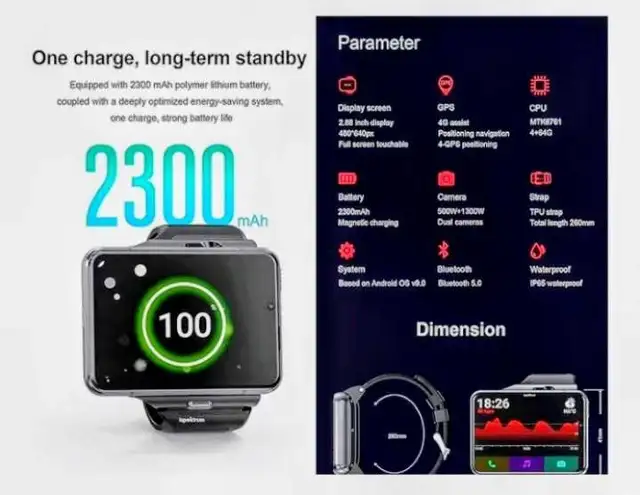 4G LTE smart watch/cell phone  in Cell Phones in Richmond - Image 4