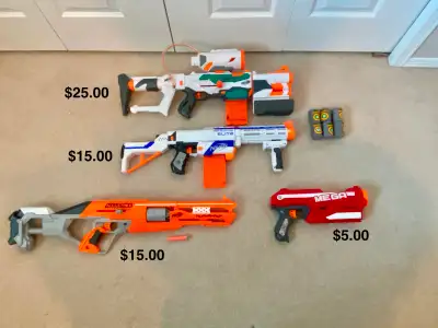 Nerf Guns/Blasters (Magnus, Alphahawk, Retaliator, Tri-Strike, View more