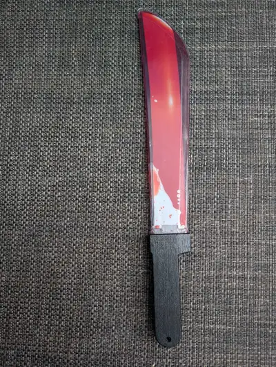 plastic bloody machete, View more