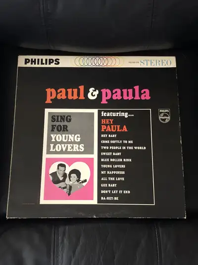 Paul and Paula sing for young lovers, vintage vinyl LP record, View more