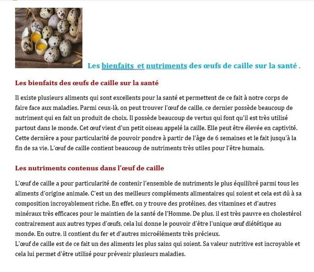 LA FERME : LA CAILLE DE L'ESTRIE = OEUFS / CAILLES  à VENDRE dans Animaux de ferme  à Sherbrooke - Image 2