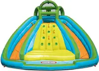Little Tikes Rocky Mountain River Race Inflatable Slide Bouncer