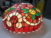 Tiffany style lamp with working hardware