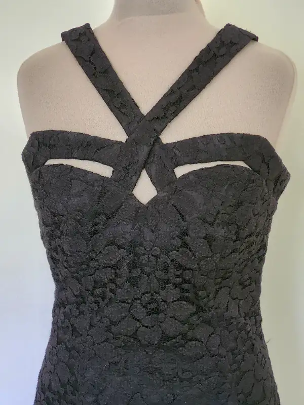 Vintage Black Lace Mini Iconic dress in Women's - Dresses & Skirts in Kitchener / Waterloo - Image 2