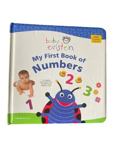 SELLING: Baby Einstein "My First Book of Numbers" soft book (used) I have for sale a soft book style...