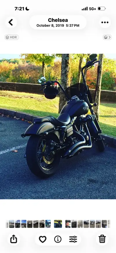 Harley Davidson 2012 street bob dyna blacked out and fresh out of Ottawa Harley Davidson new paint....