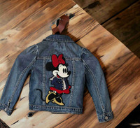 Disney Baby Gap Minnie Mouse Embroidered Jean Jacket Toddler 5T