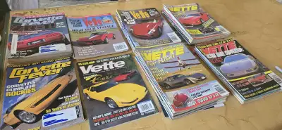 Vette and Corvette Fever magazines 57 total ranging in year from 1993 to 2001, none from 1999. One c...