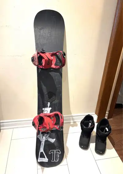 snowboard 152cm with bindings., View more