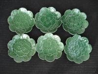 6 Belo Portugal geranium leaf salad plates