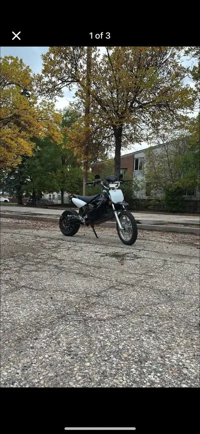 One of one 72V electric Pitbike/dual sport motorcycle. Testing waters on my bike here, I’ve had it f...