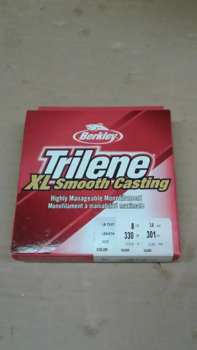 FISHING LINE - BERKLEY TRILENE XL - 8LB Test- CLEAR, View more