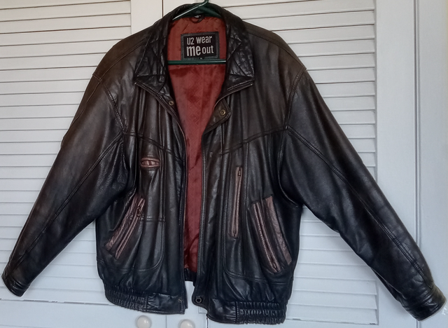 Veste 100% cuir de marque U2 Wear Me Out à vendre in Men's in City of Montréal - Image 3