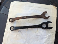 Lot of 2 Vintage/Antique Ford Script Logo Wrenches Tools Model 