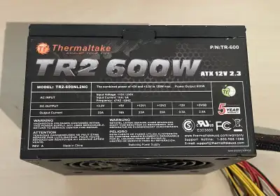 Thermaltake TR2 600 Watts Power Supply, View more