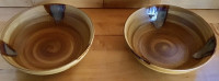 Vintage Sango Splash brown drip glaze stoneware bowls 4951
