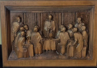 RARE 1970s Last Supper Relief Wall Plaque By Karl Rothhammer!