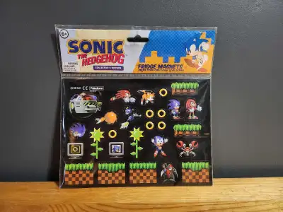Sonic the Hedgehog Collector's Edition Fridge Magnet set produced by Paladone under official license...