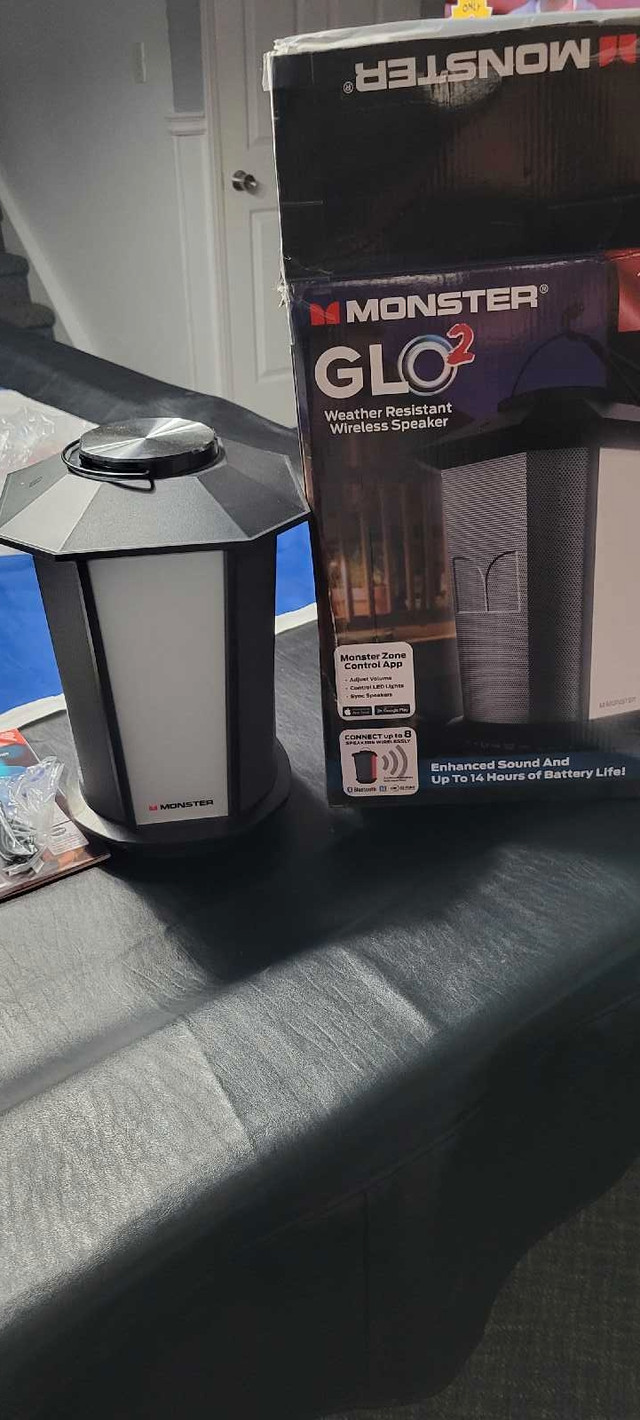 Monster Glo2 wireless speaker Weather Resistant in Speakers in St. Catharines